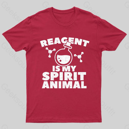 Reagent Is My Spirit Anmial Nerd T-Shirt Red / S