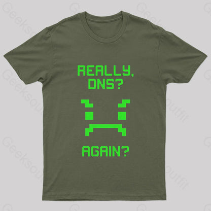 Really Once Again Nerd T-Shirt Army Green / S