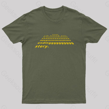 Rebel Dude Geek T-Shirt Army Green / S