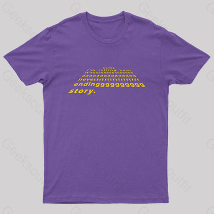 Rebel Dude Geek T-Shirt Purple / S