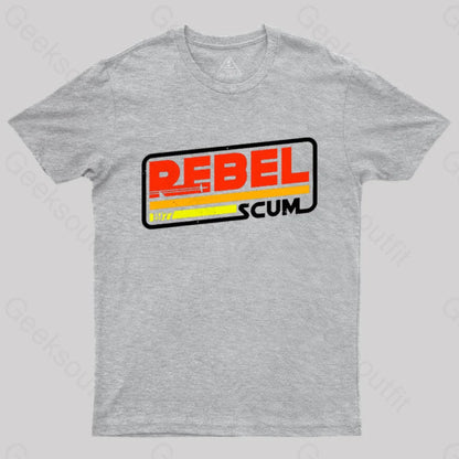 Rebel Scum 1977 Geek T-Shirt Grey / S