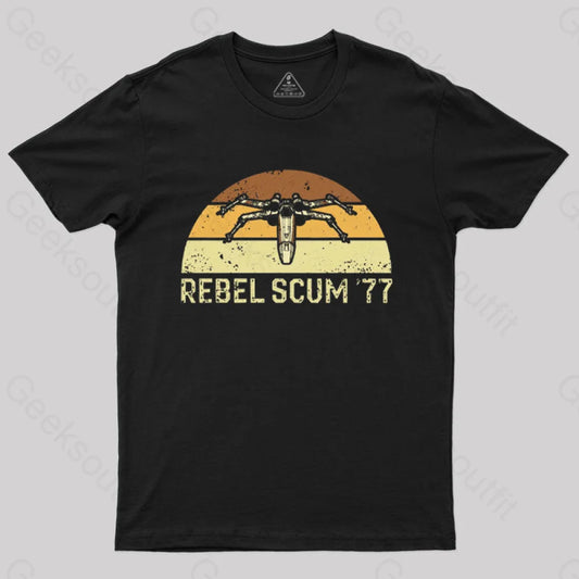 Rebel Scum ’77 T-Shirt Black / S