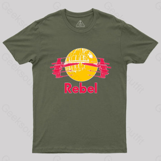 Rebel Wings T-Shirt Army Green / S