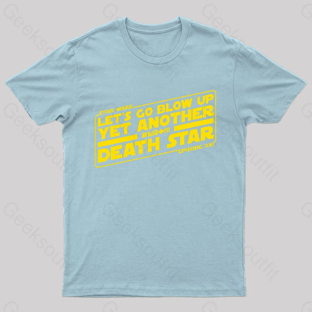 Recycled Wars Geek T-Shirt Light Blue / S