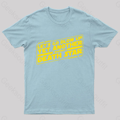 Recycled Wars Geek T-Shirt Light Blue / S