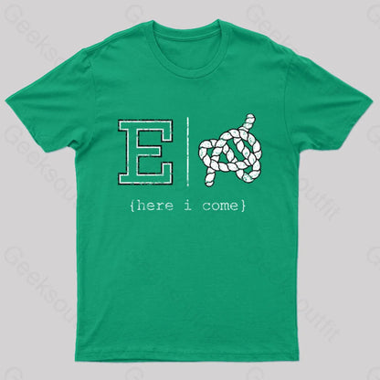 Red E Or Knot Nerd T-Shirt Green / S