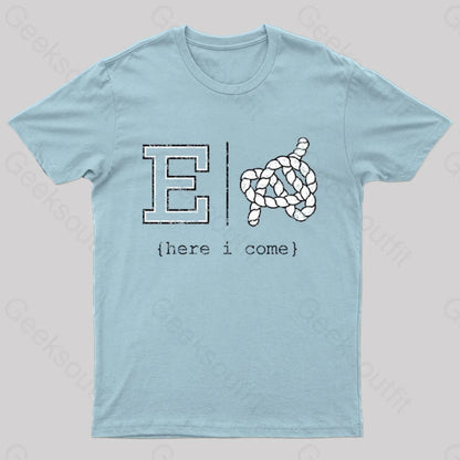 Red E Or Knot Nerd T-Shirt Light Blue / S