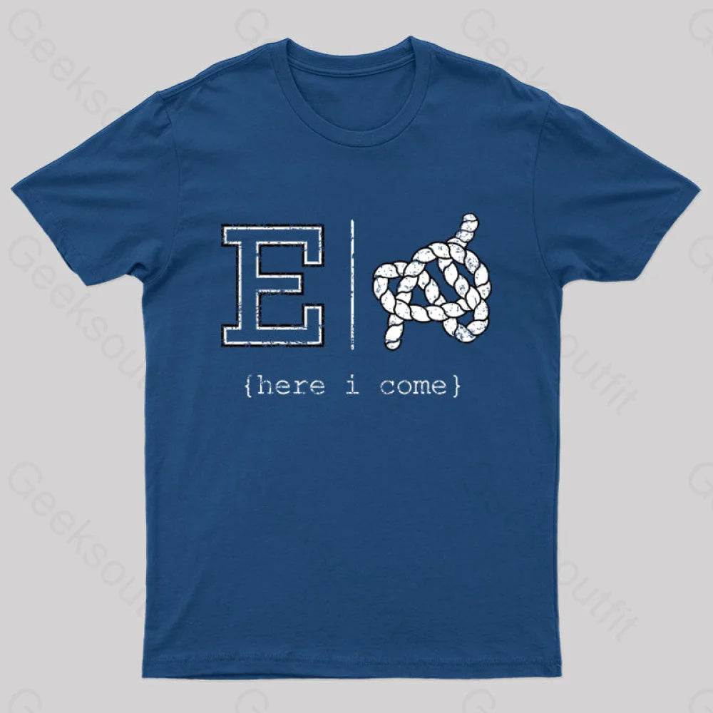 Red E Or Knot Nerd T-Shirt Navy / S