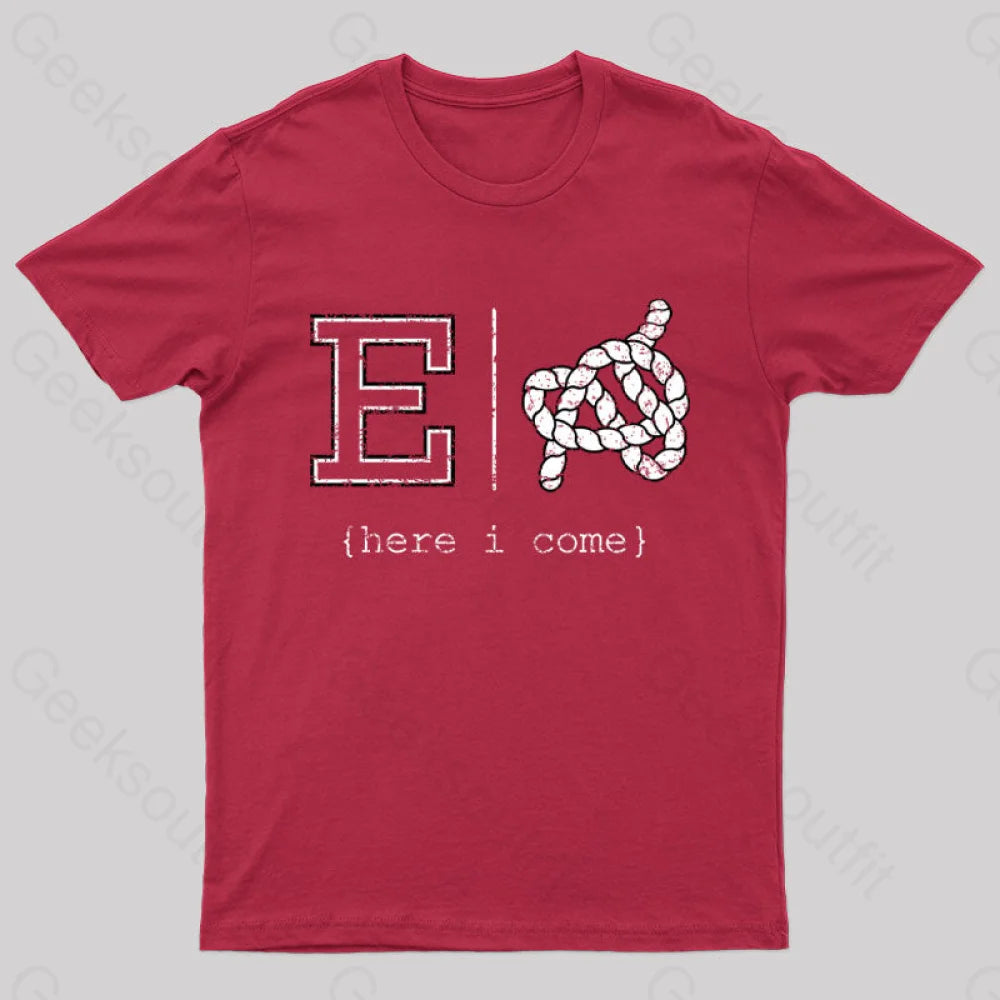 Red E Or Knot Nerd T-Shirt / S