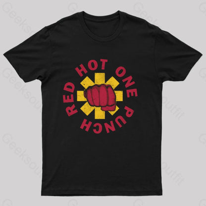 Red Hot One Punch Geeks T-Shirt Black / S