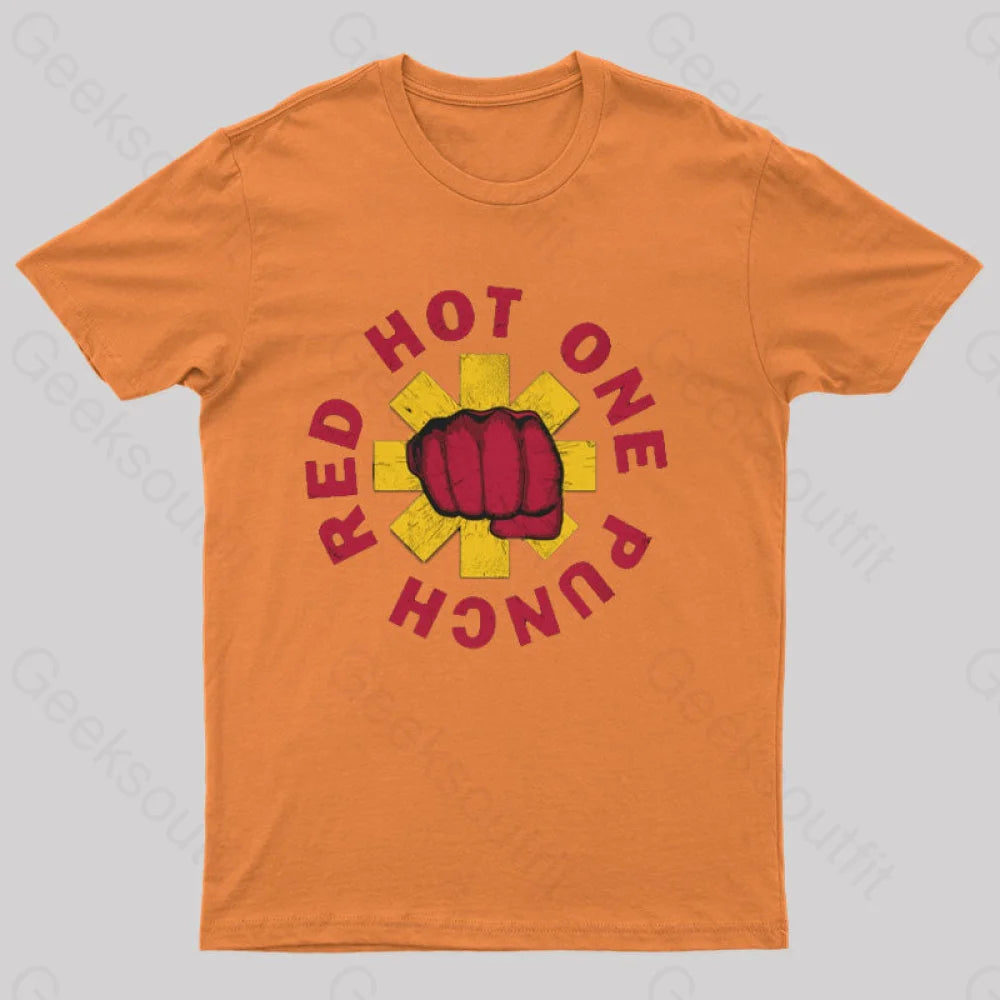 Red Hot One Punch Geeks T-Shirt Orange / S