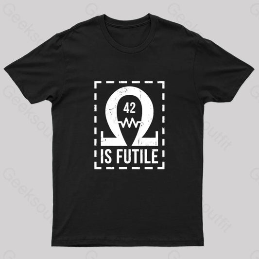 Resistance Is Futile Nerd T-Shirt Black / S