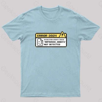 Resolutions 2024 Nerd T-Shirt Light Blue / S