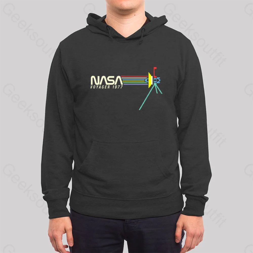 Retro Nasa Voyager Spacecraft Hoodie