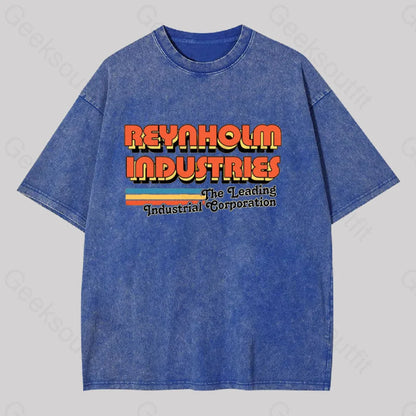 Reynholm Industries It Crowd Washed T-Shirt Blue / S