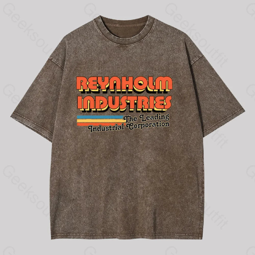 Reynholm Industries It Crowd Washed T-Shirt Coffee / S