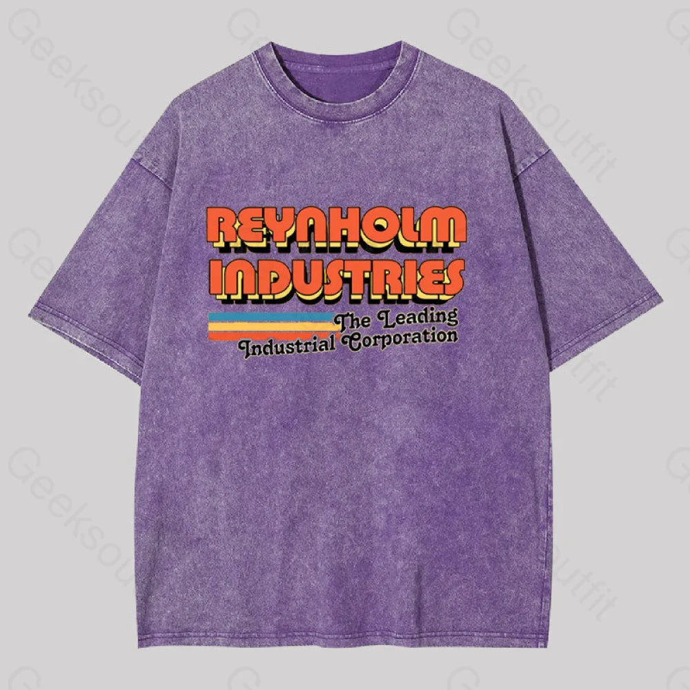 Reynholm Industries It Crowd Washed T-Shirt Purple / S