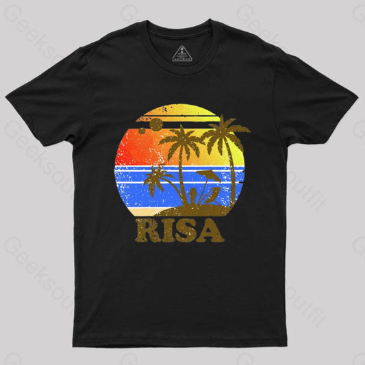 Risa Retro 2 T-Shirt Black / S