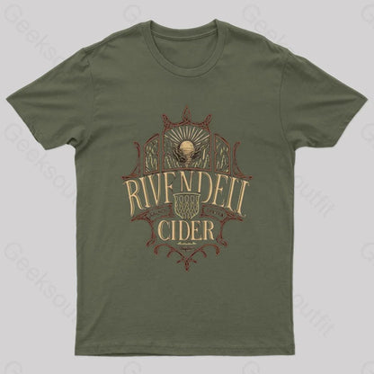 Rivendell Cider Nerd T-Shirt Army Green / S