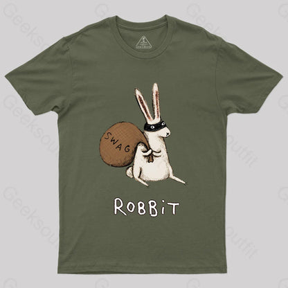 Robbit Geek T-Shirt Army Green / S