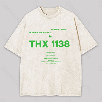 Robert Duvall Donald Pleasence In Thx 1138 Washed T-Shirt Apricot / S Yc