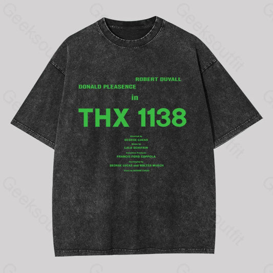 Robert Duvall Donald Pleasence In Thx 1138 Washed T-Shirt Black / S Yc