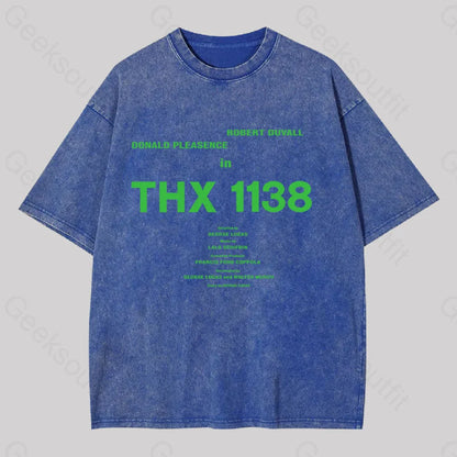 Robert Duvall Donald Pleasence In Thx 1138 Washed T-Shirt Blue / S Yc