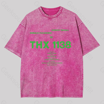 Robert Duvall Donald Pleasence In Thx 1138 Washed T-Shirt Rose Red / S Yc