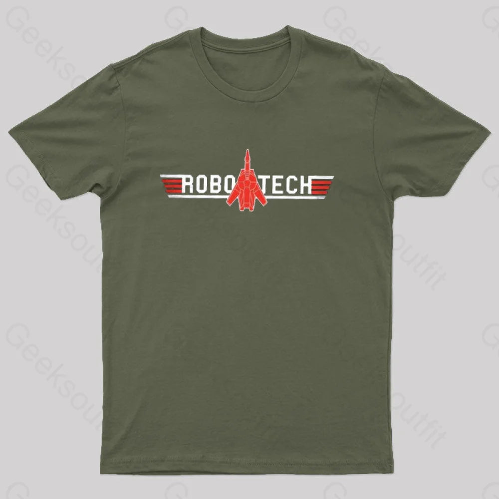 Robo Tech Vintage T-Shirt Army Green / S