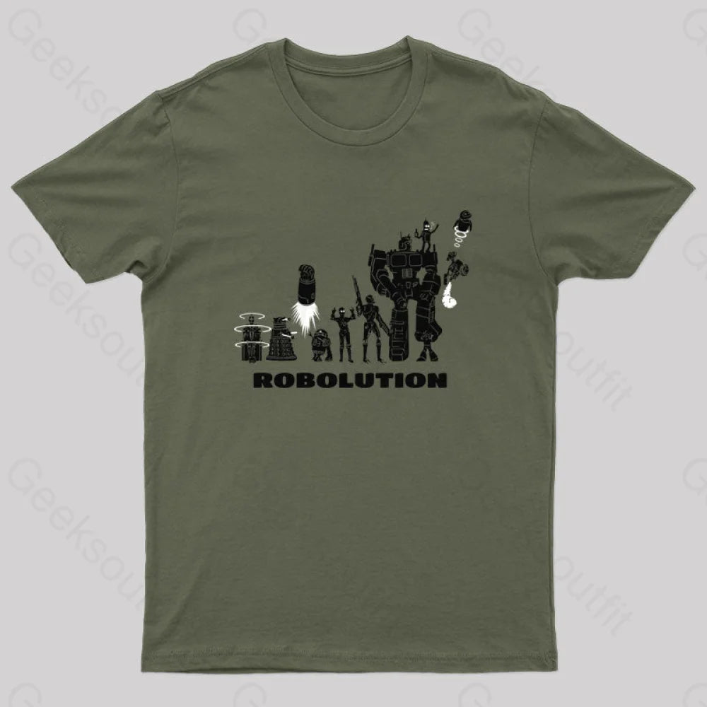 Robolution T-Shirt Army Green / S