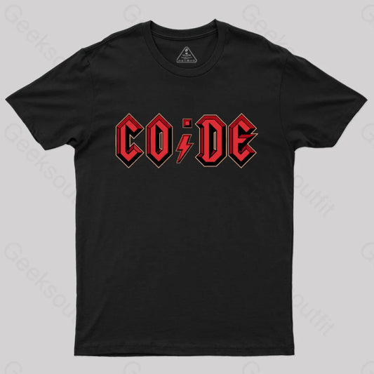 Rock And Code T-Shirt Black / S