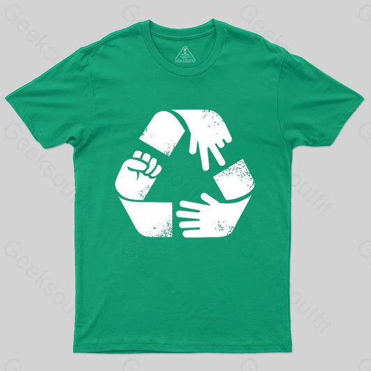 Rock Paper Scissors Recycle T-shirt - Geeksoutfit