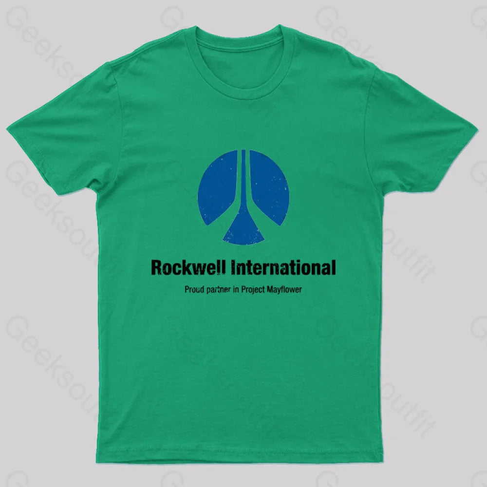 Rockwell International (Aged Look) T-Shirt Green / S