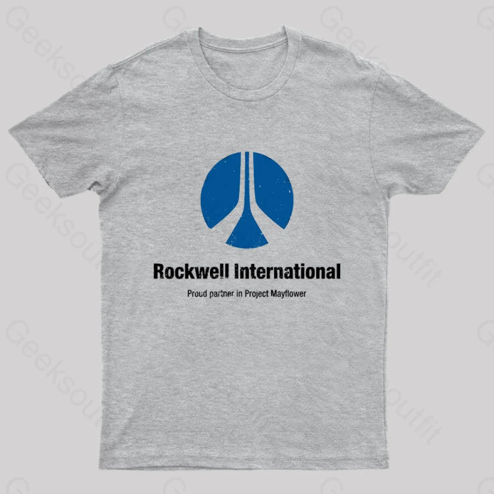 Rockwell International (Aged Look) T-Shirt Grey / S