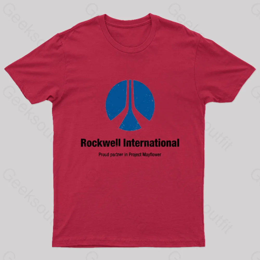 Rockwell International (Aged Look) T-Shirt Red / S