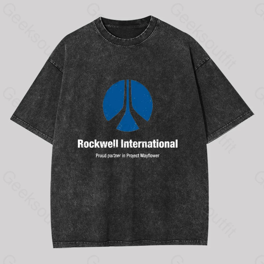 Rockwell International Close Encounters Washed T-Shirt Black / S