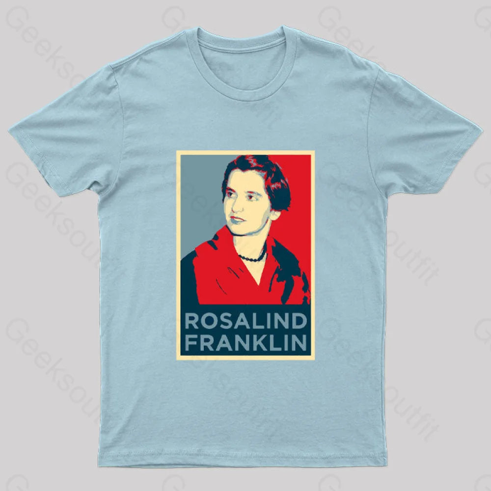 Rosalind Franklin Nerd T-Shirt Light Blue / S