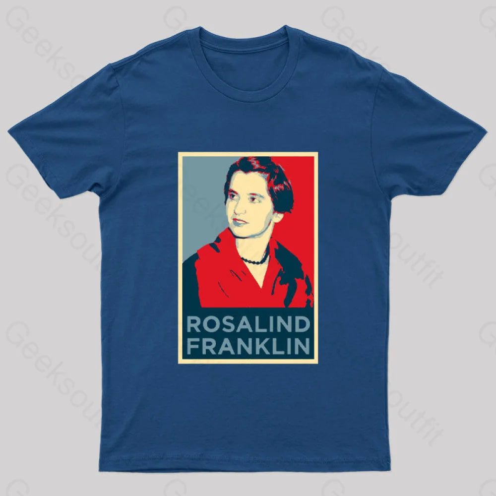 Rosalind Franklin Nerd T-Shirt Navy / S