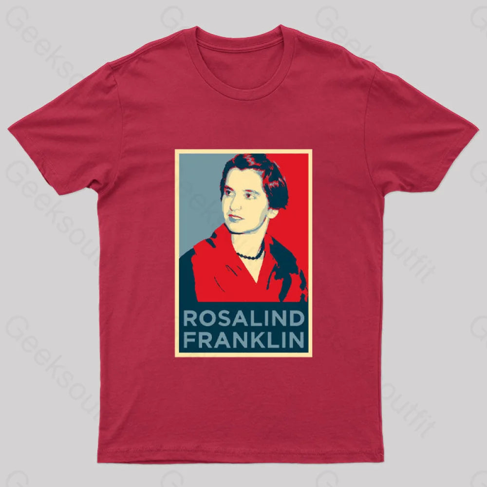 Rosalind Franklin Nerd T-Shirt Red / S