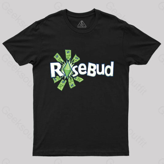 Rosebud T-Shirt Black / S