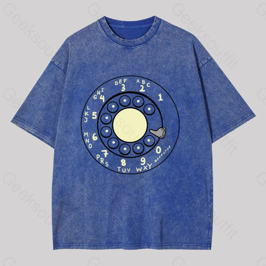 Rotary Dial Vintage Washed T-Shirt Blue / S