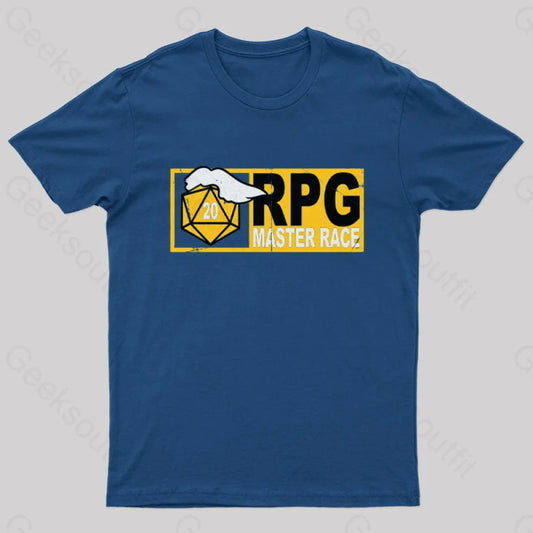 Rpg - Master Race Geek T-Shirt Navy / S