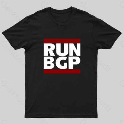 Run Bgp Geek T-Shirt Black / S