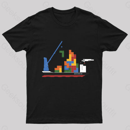 Russian Cargo Nerd T-Shirt Black / S