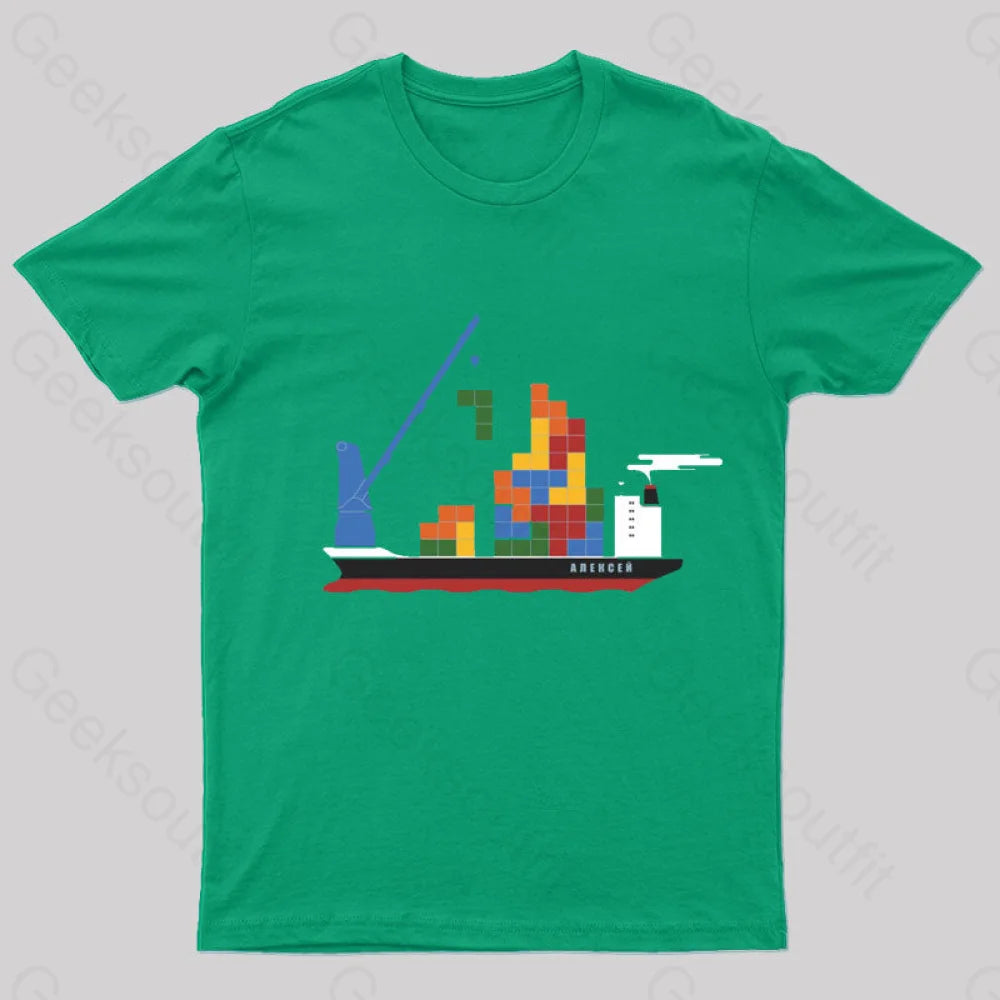 Russian Cargo Nerd T-Shirt Green / S