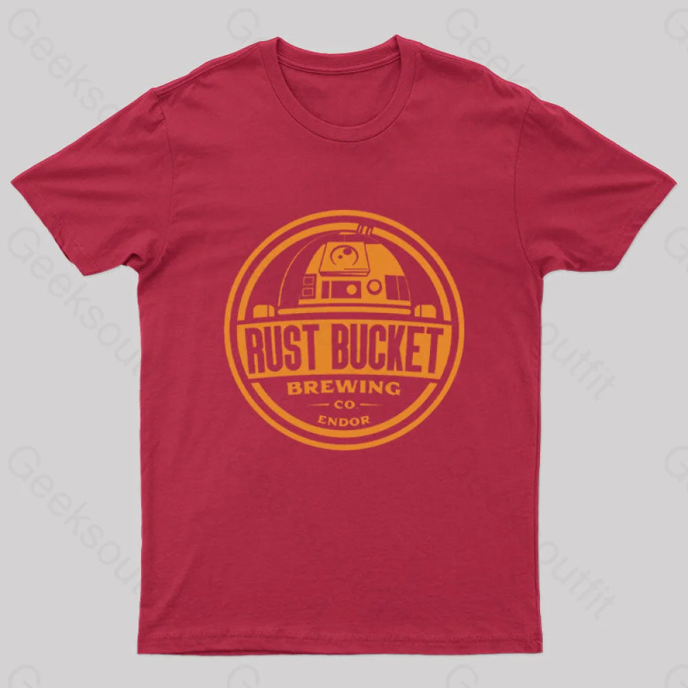 Rust Bucket Brewing Geek T-Shirt Red / S