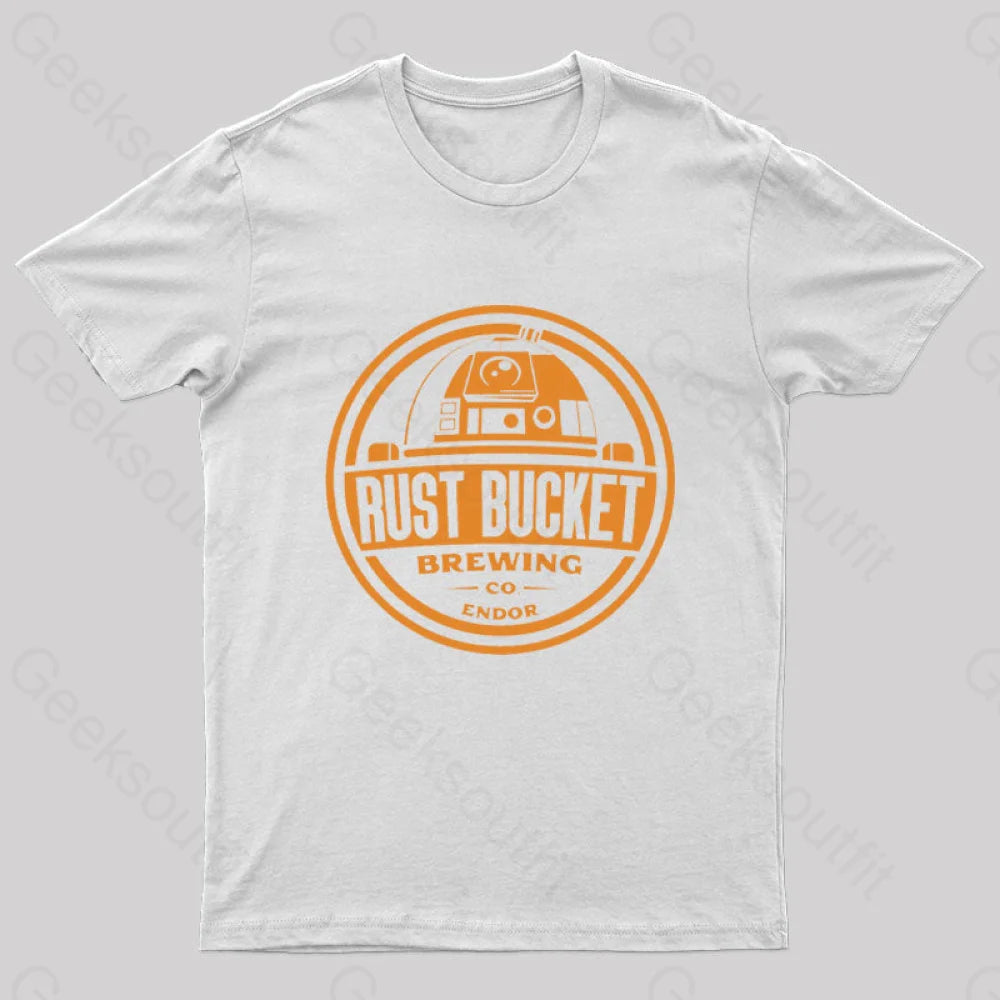 Rust Bucket Brewing Geek T-Shirt White / S