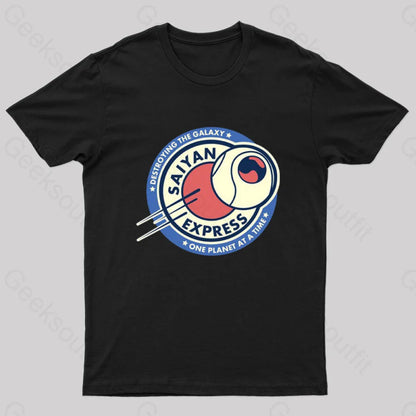 Saiyan Express Nerd T-Shirt Black / S