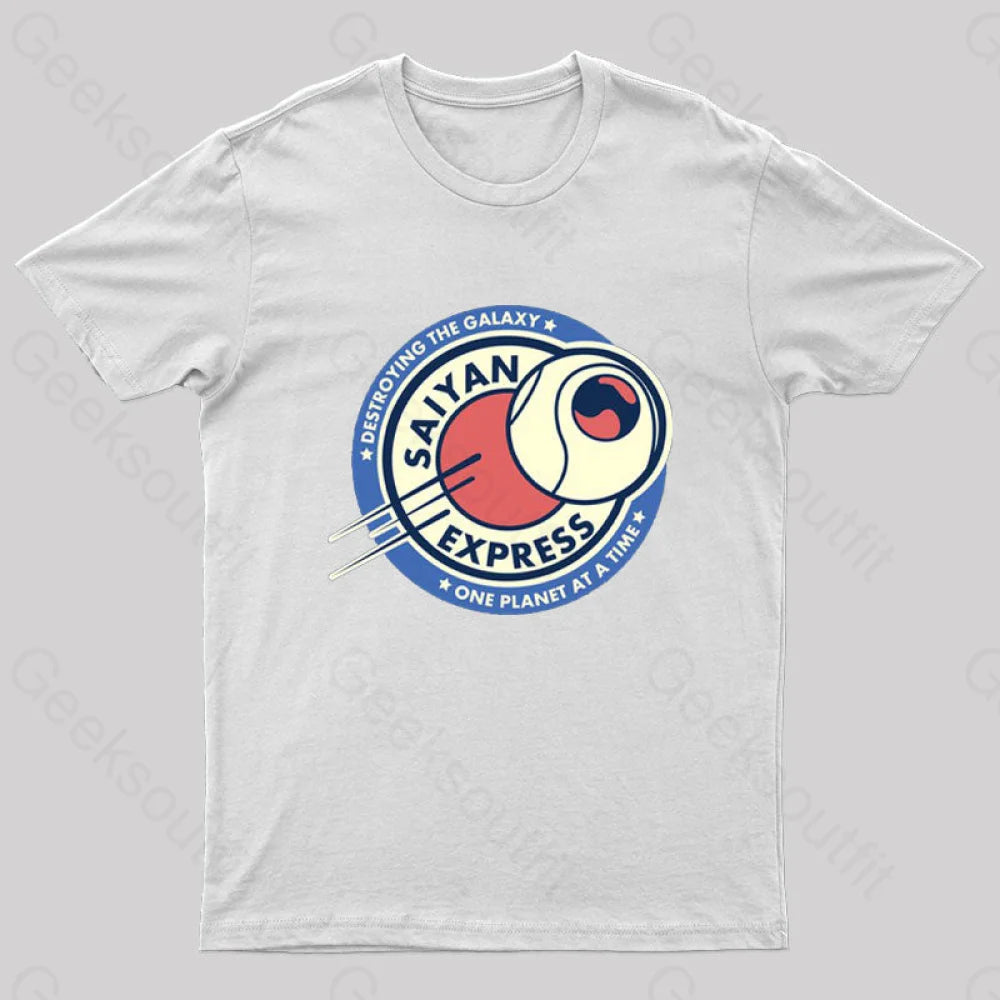 Saiyan Express Nerd T-Shirt White / S