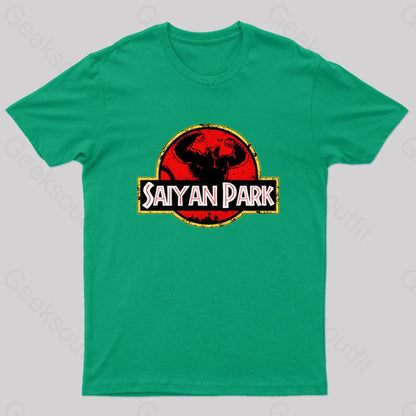 Saiyan Park Geek T-Shirt Green / S